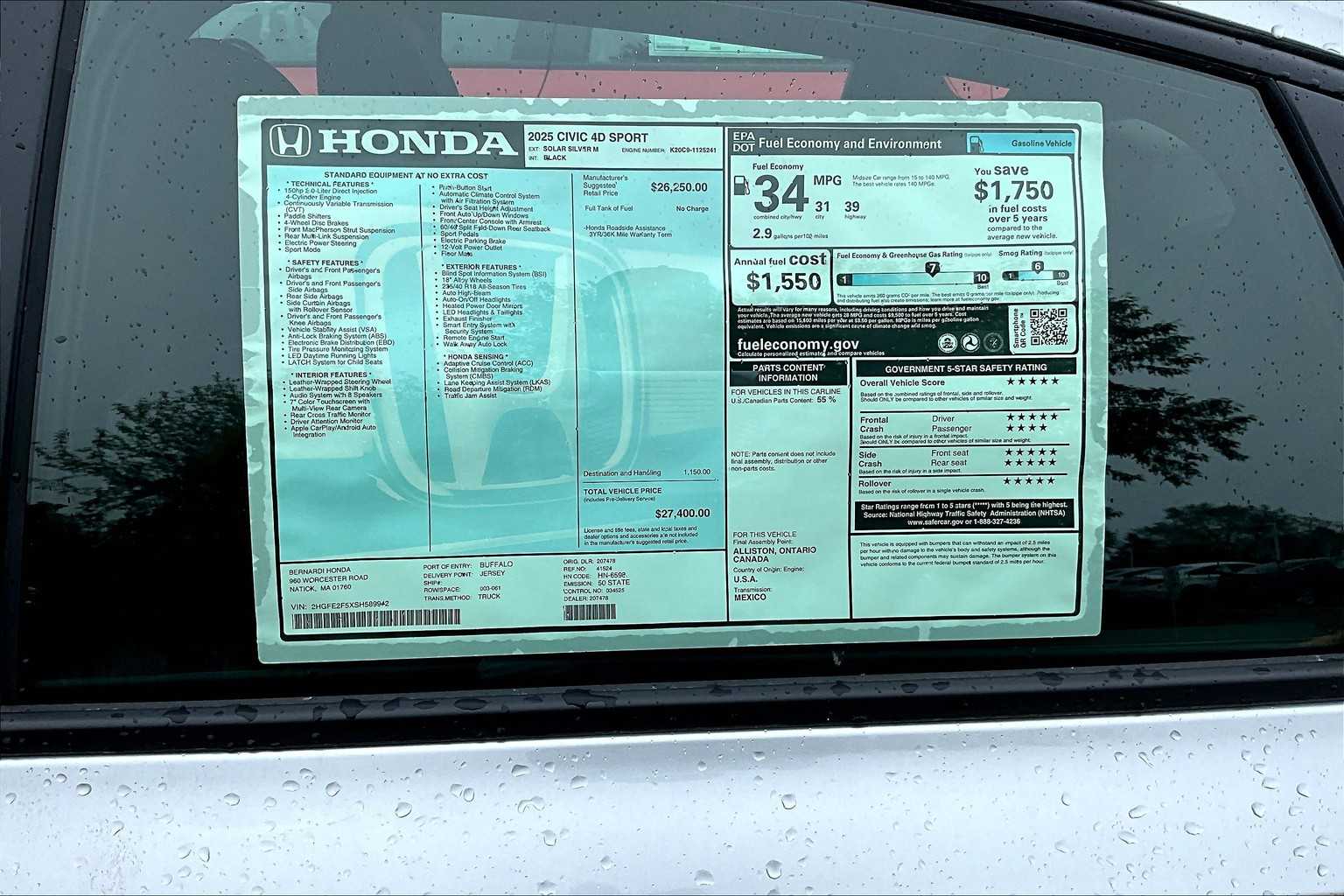2025 Honda Civic Sport - Photo 17