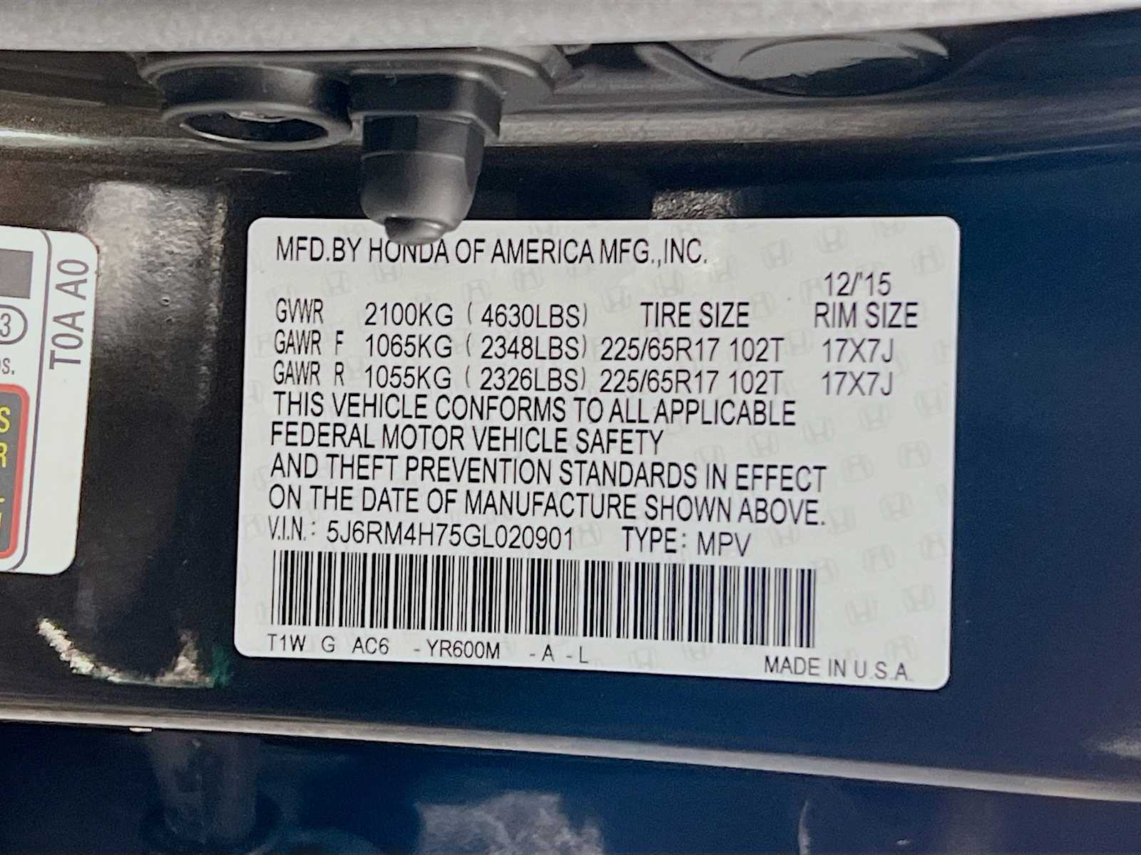 2016 Honda CR-V EX-L - Photo 33