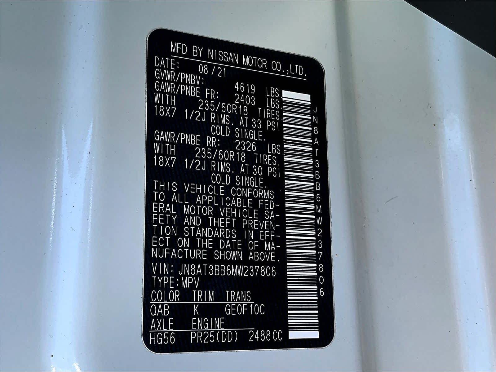 2021 Nissan Rogue SV - Photo 34