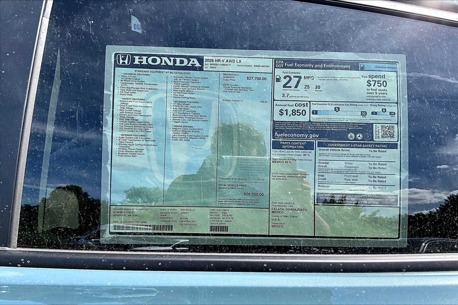 2026 Honda HR-V LX - Photo 18