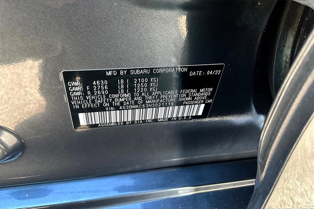 2022 Subaru Legacy Premium - Photo 35