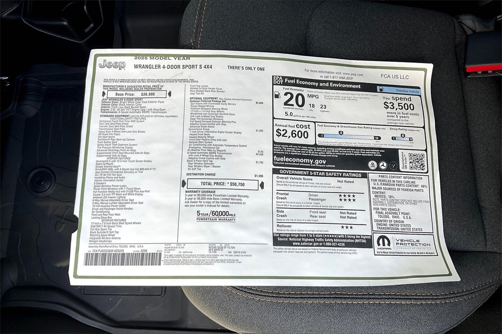 2025 Jeep Wrangler Sport S - Photo 17
