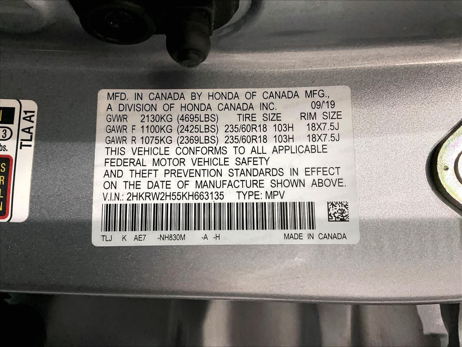 2019 Honda CR-V EX - Photo 36