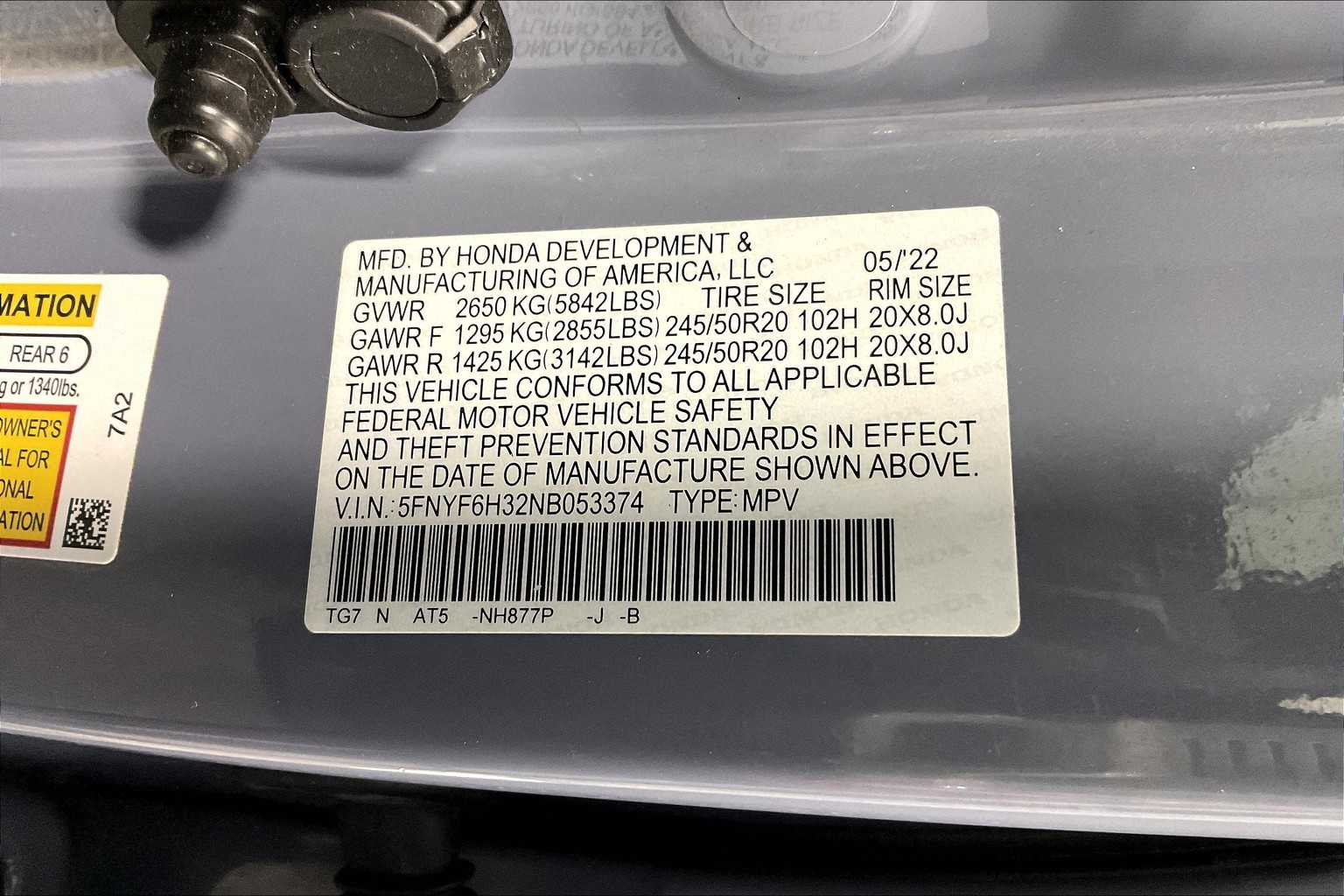 2022 Honda Pilot Sport - Photo 36