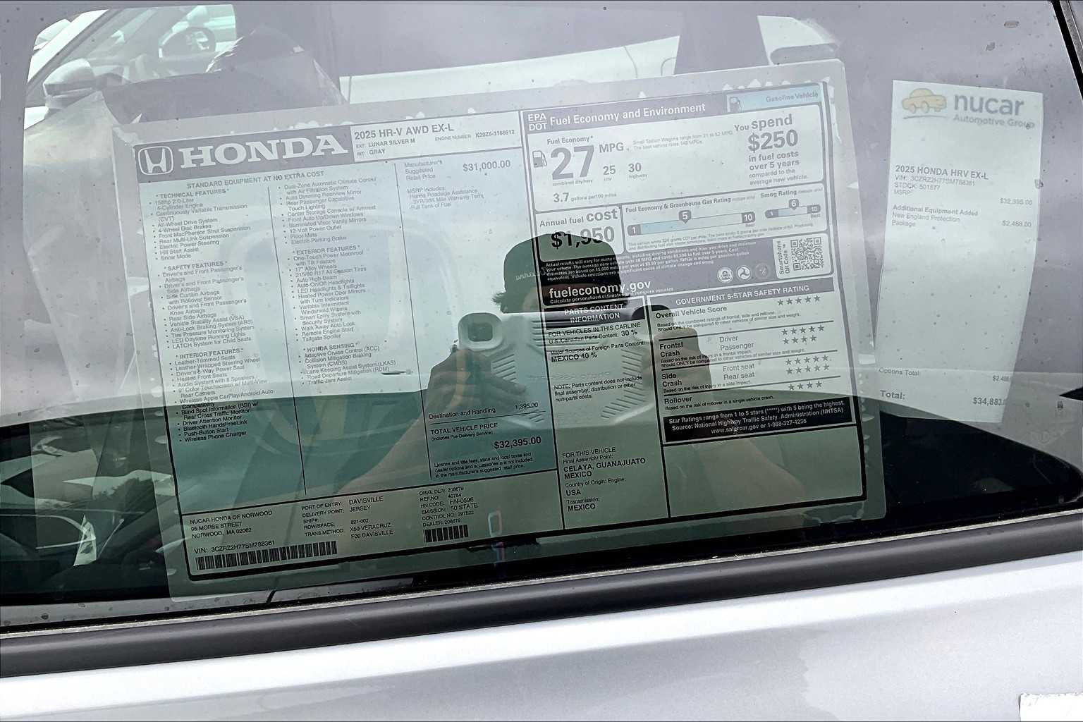 2025 Honda HR-V EX-L - Photo 17