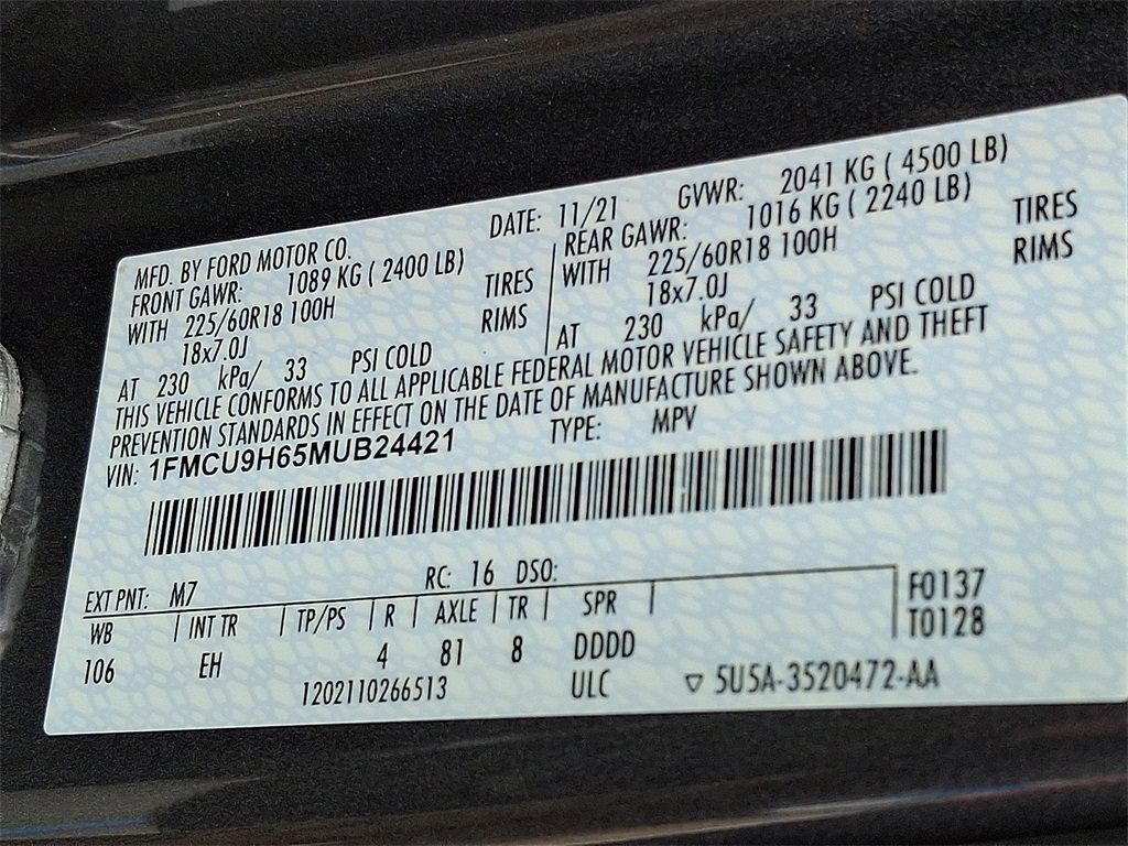 2021 Ford Escape SEL - Photo 27