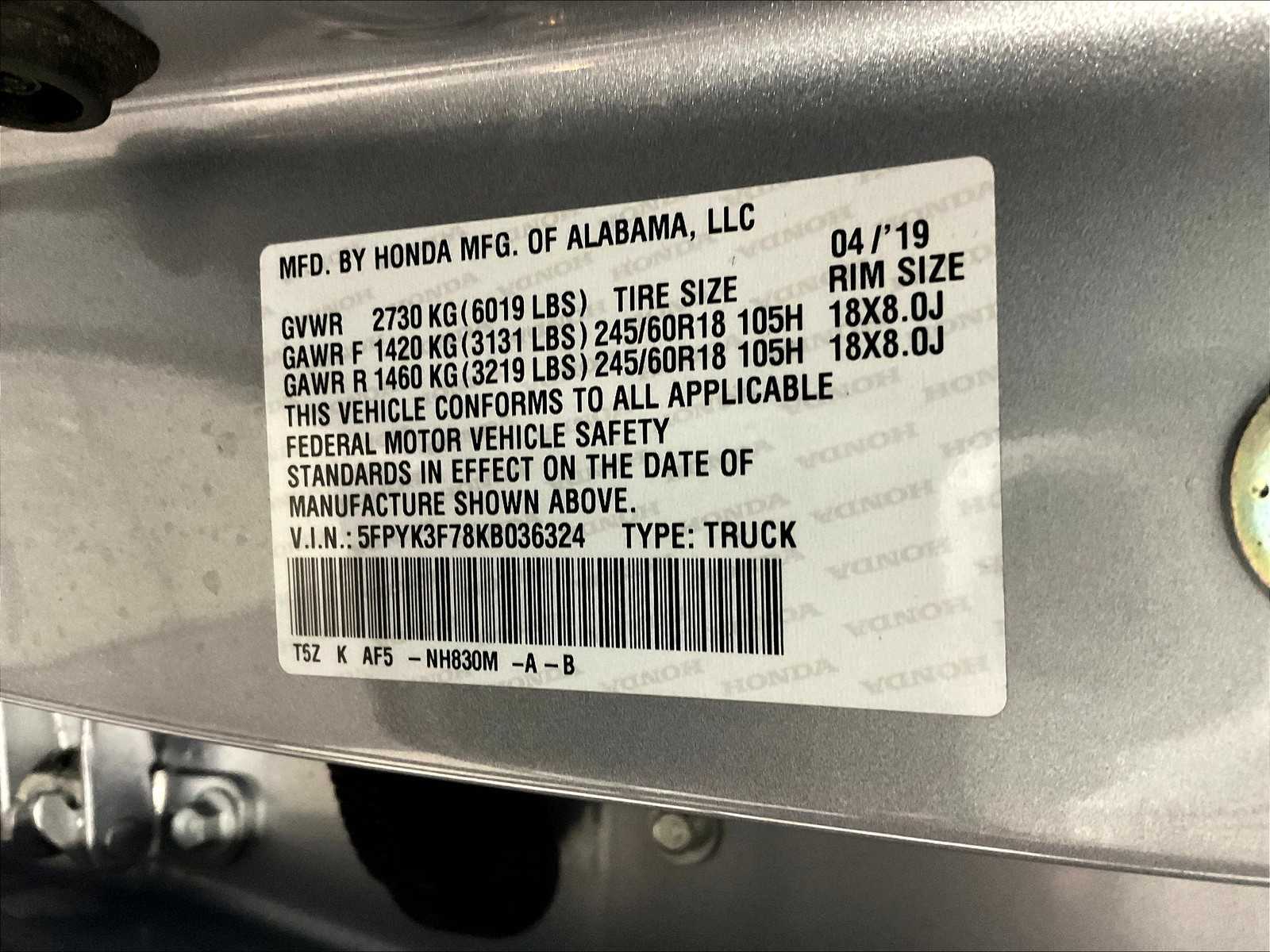 2019 Honda Ridgeline RTL-E - Photo 37