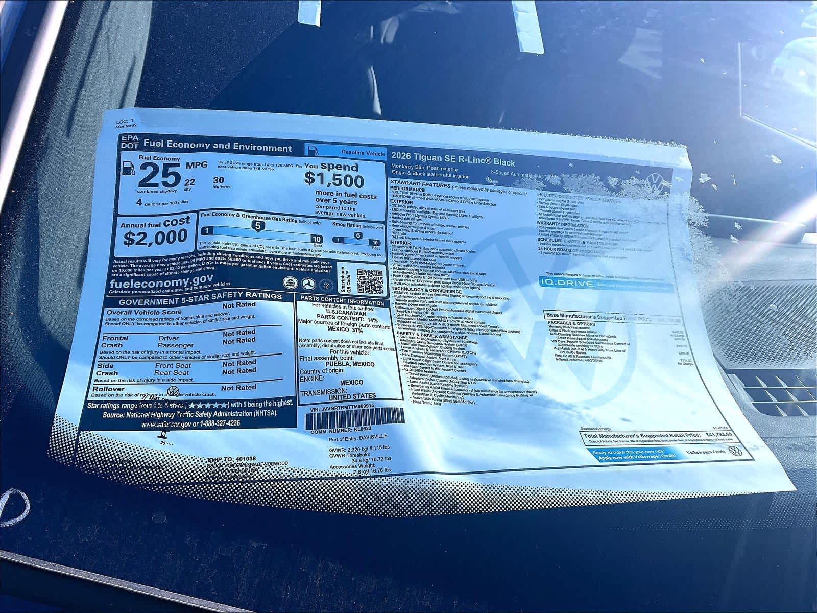 2026 Volkswagen Tiguan SE R-Line Black - Photo 18