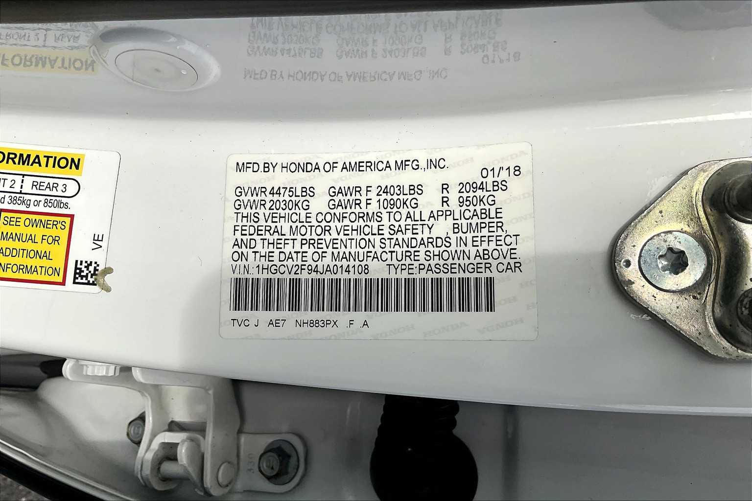 2018 Honda Accord Touring 2.0T - Photo 36