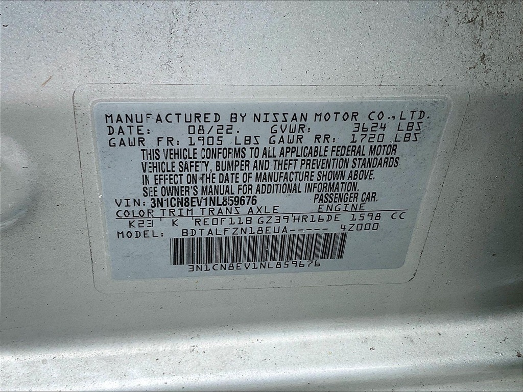 2022 Nissan Versa 1.6 SV - Photo 31