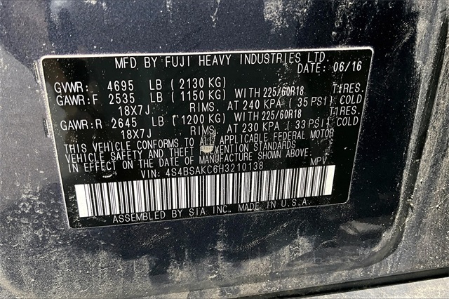 2017 Subaru Outback 2.5i - Photo 9