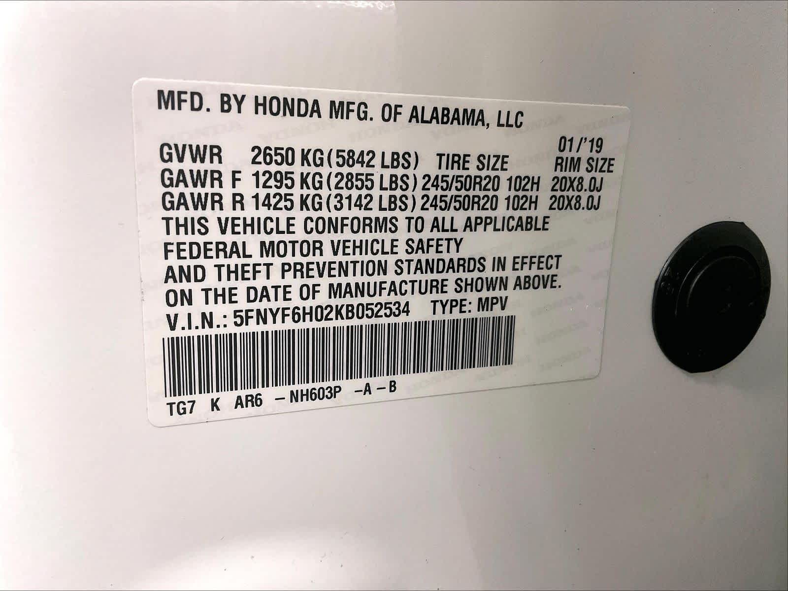 2019 Honda Pilot Elite - Photo 37