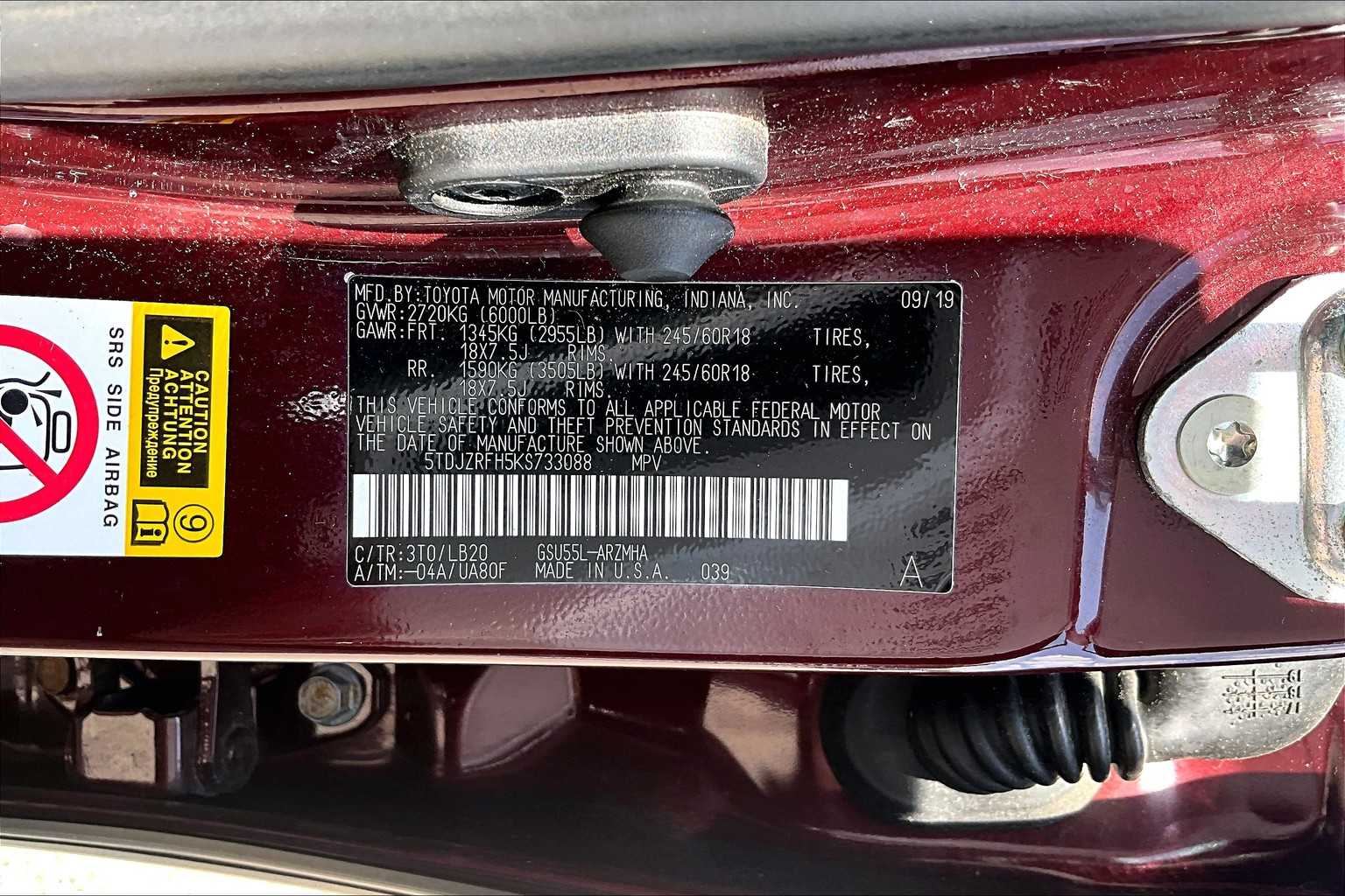 2019 Toyota Highlander XLE - Photo 6
