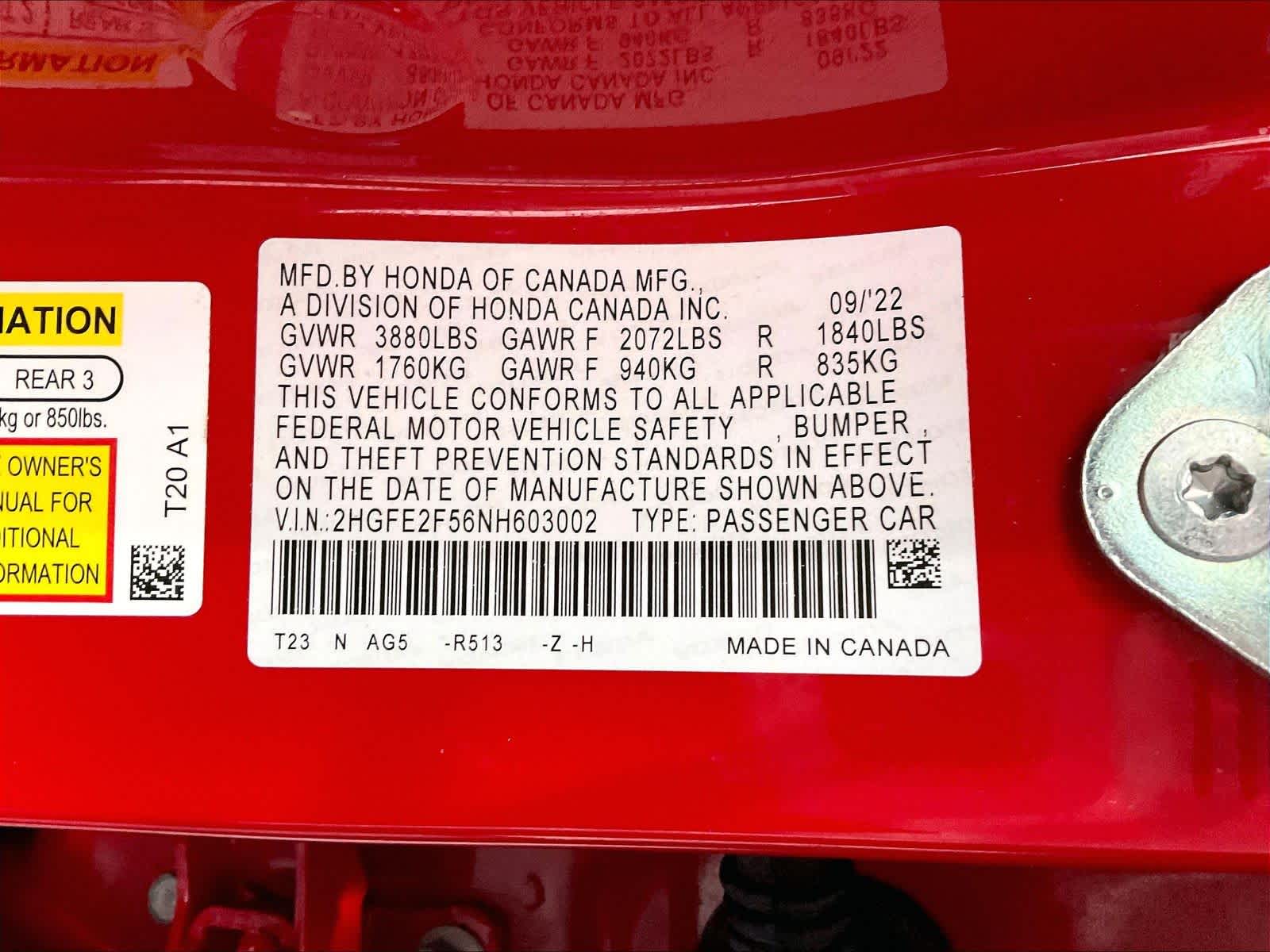 2022 Honda Civic Sport - Photo 33