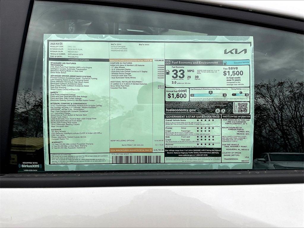 2025 Kia K4 EX - Photo 17