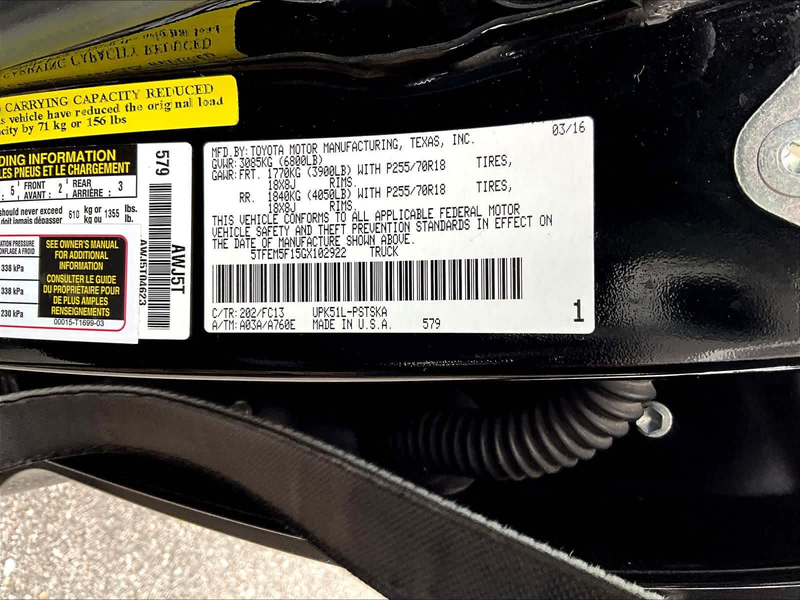 2016 Toyota Tundra SR5 - Photo 37