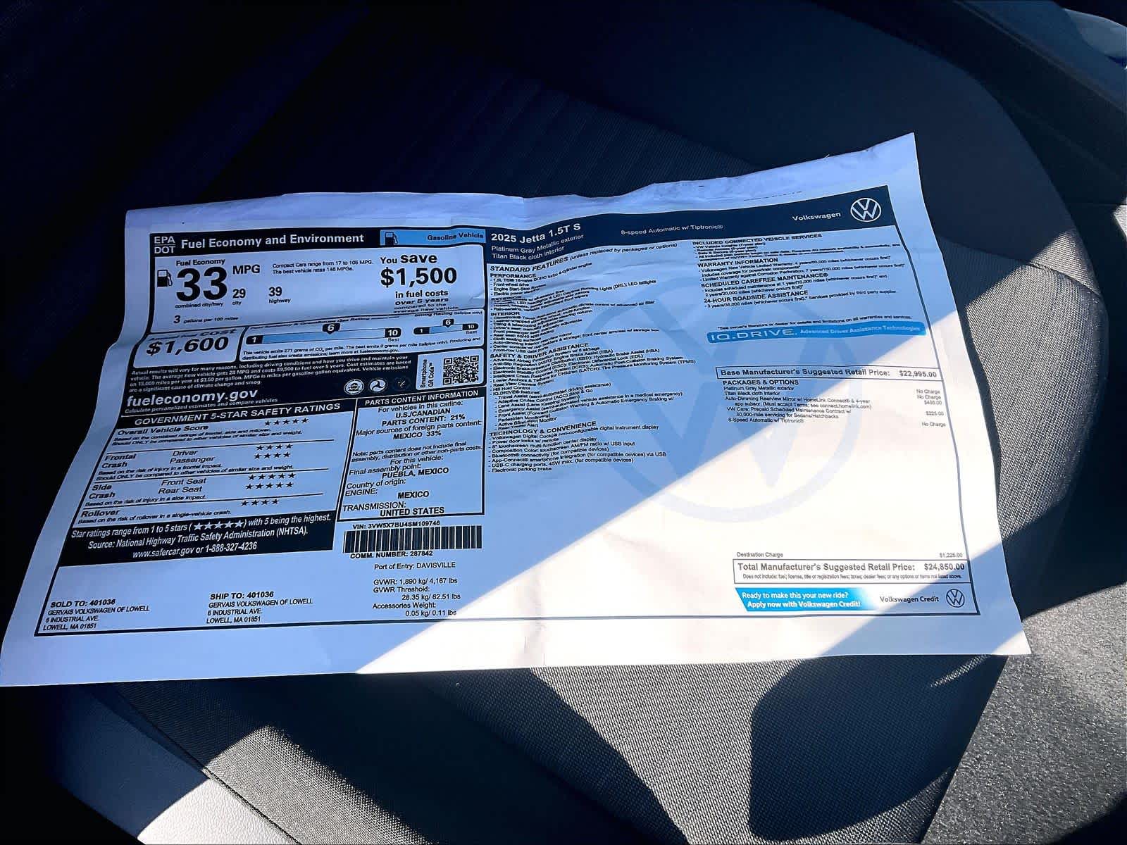 2026 Volkswagen Jetta S - Photo 18