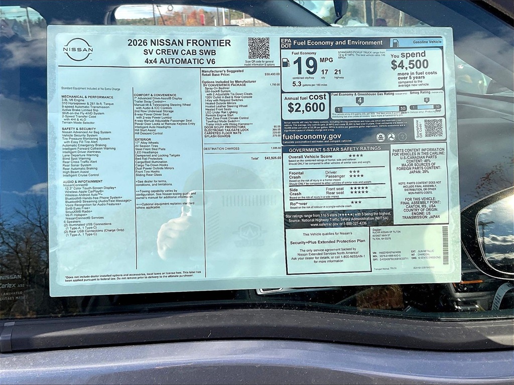 2026 Nissan Frontier SV - Photo 17