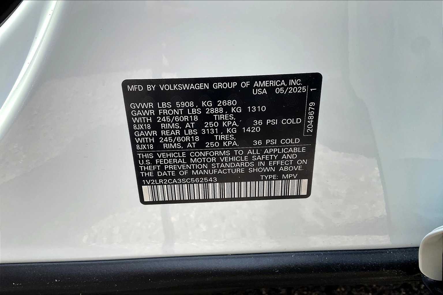 2025 Volkswagen Atlas 2.0T SE - Photo 18