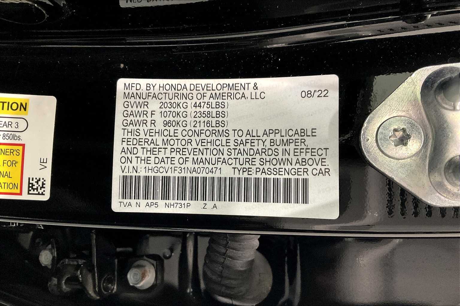 2022 Honda Accord Sport - Photo 34
