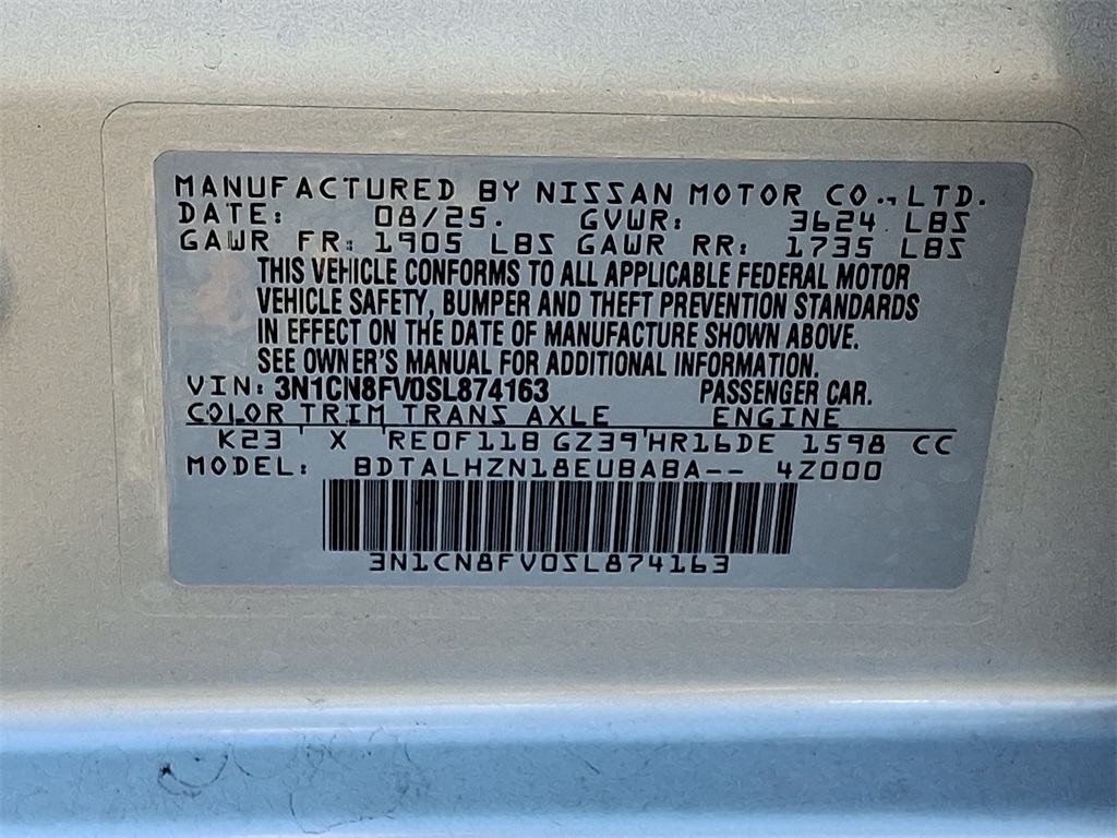 2025 Nissan Versa 1.6 SR - Photo 17