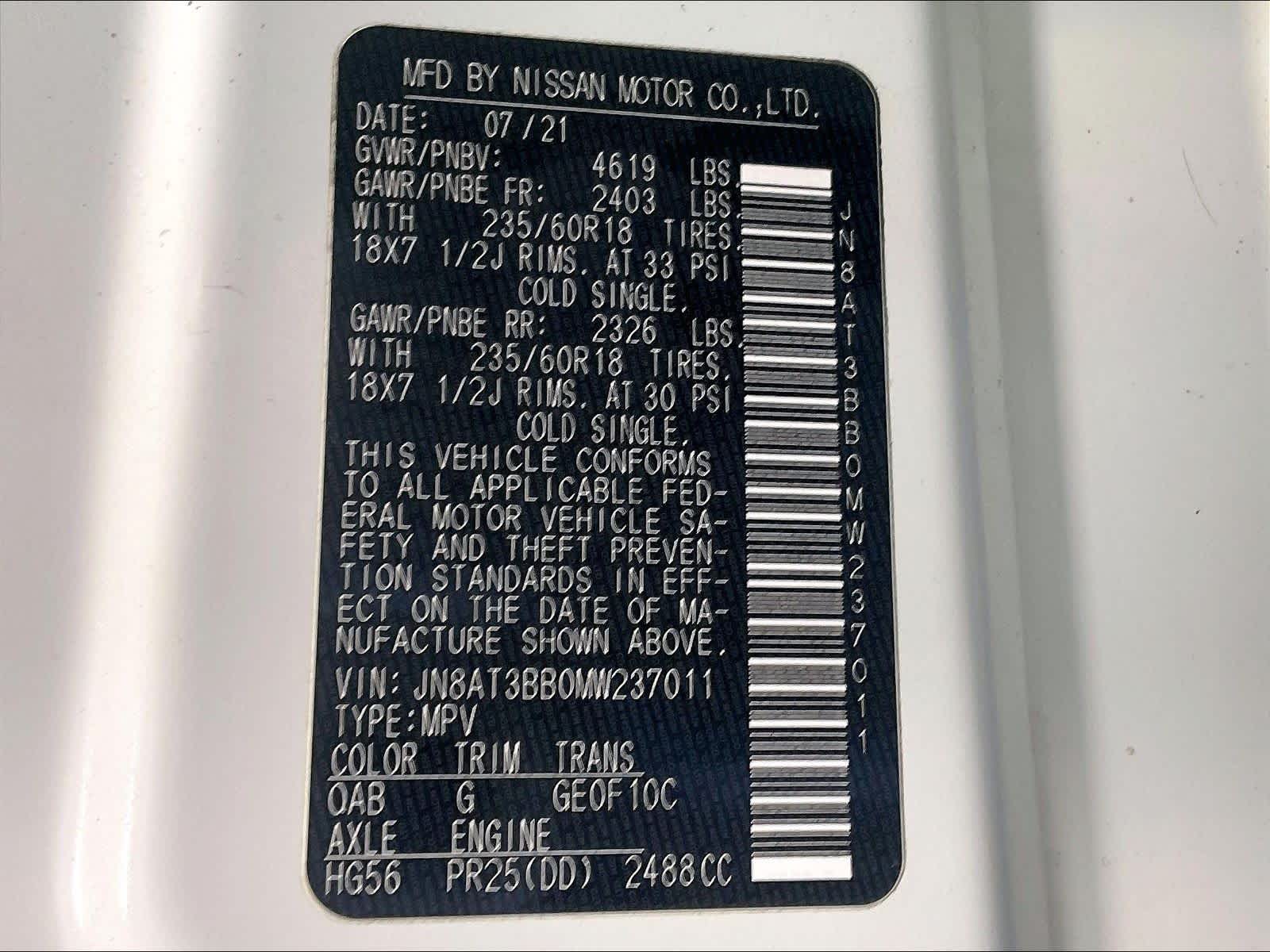 2021 Nissan Rogue SV - Photo 36