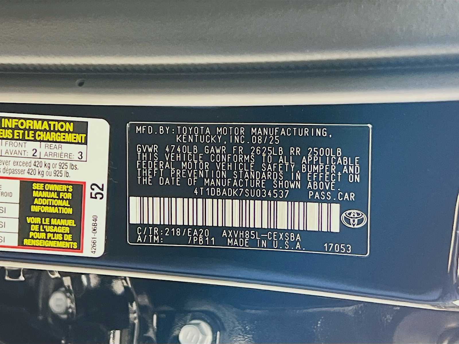 2025 Toyota Camry SE - Photo 20