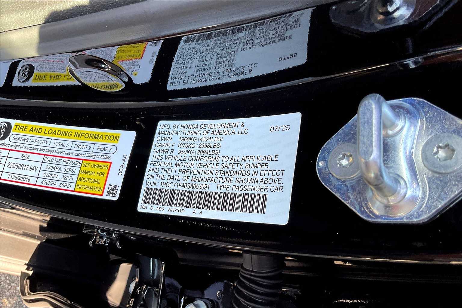 2025 Honda Accord SE - Photo 15