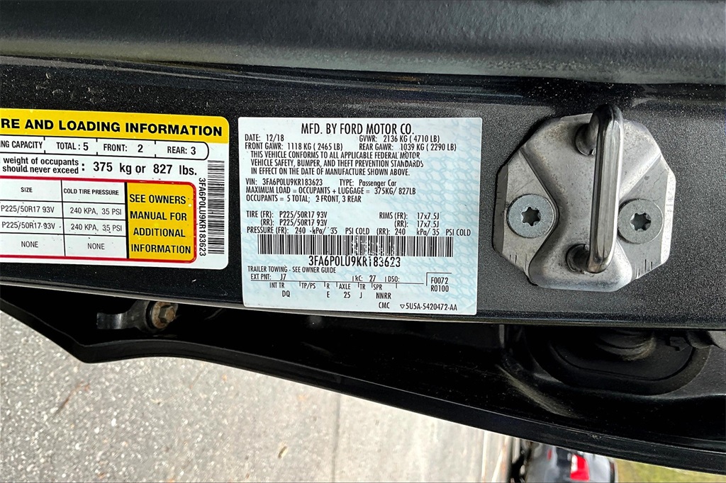 2019 Ford Fusion Hybrid SE - Photo 6