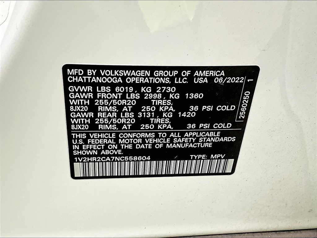 2022 Volkswagen Atlas 3.6L V6 SE w/Technology - Photo 37