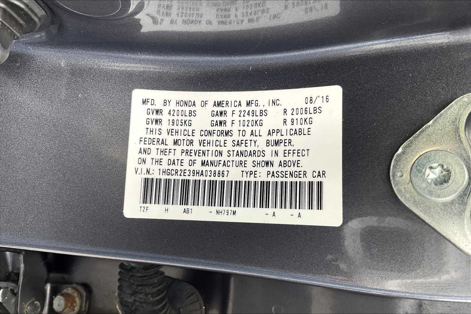 2017 Honda Accord LX - Photo 34