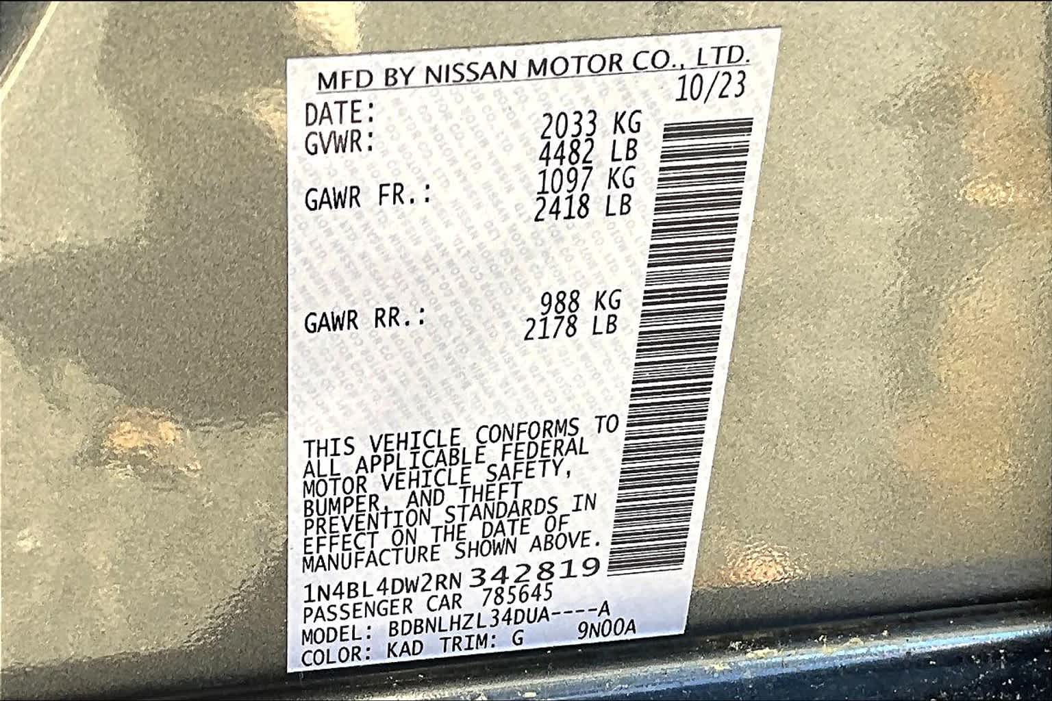 2024 Nissan Altima 2.5 SV - Photo 16
