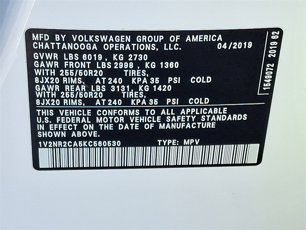 2019 Volkswagen Atlas SEL Premium - Photo 26