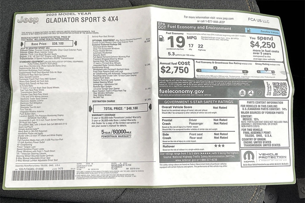 2025 Jeep Gladiator Sport - Photo 17
