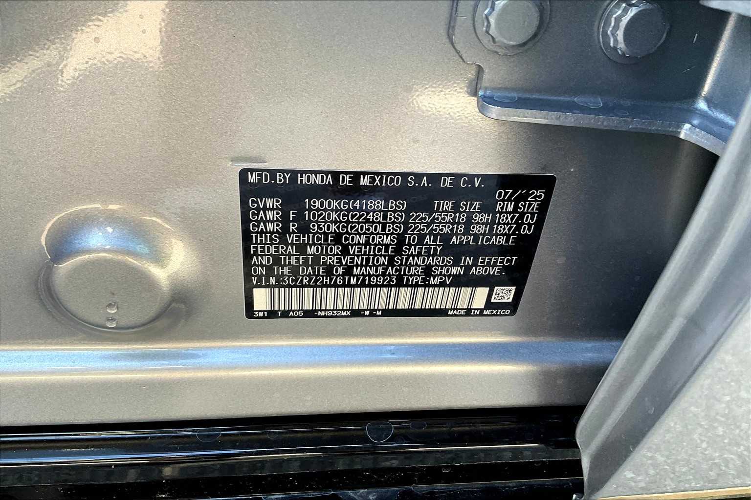 2026 Honda HR-V EX-L - Photo 17