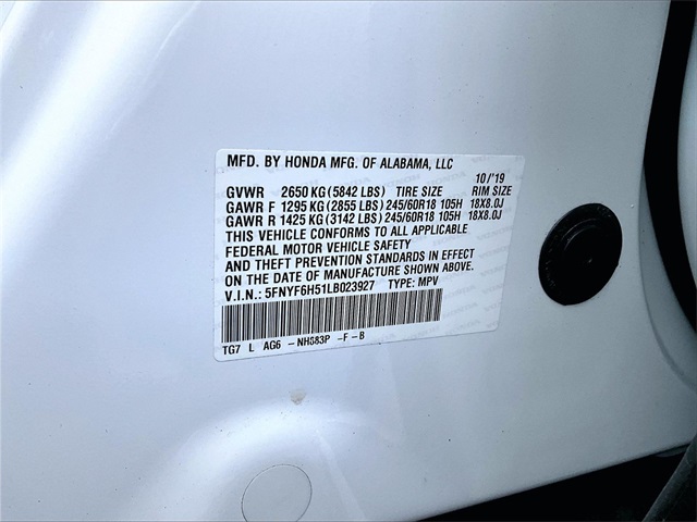 2020 Honda Pilot EX-L - Photo 35