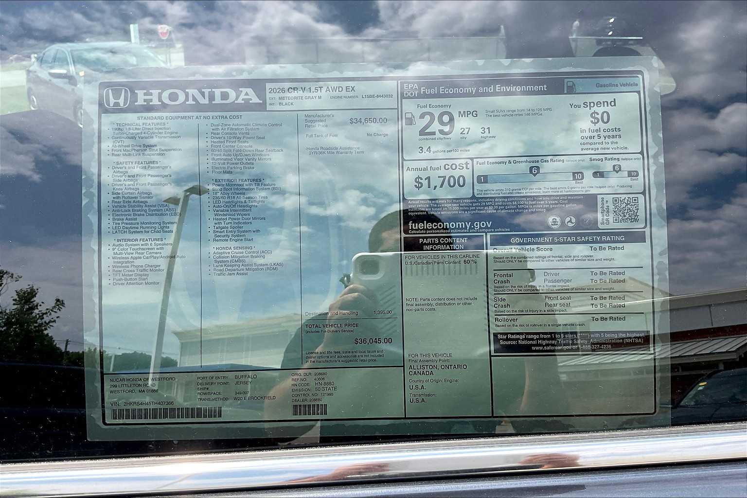 2026 Honda CR-V EX - Photo 18