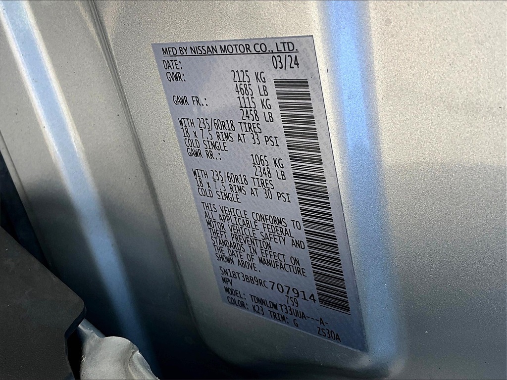 2024 Nissan Rogue SV - Photo 33