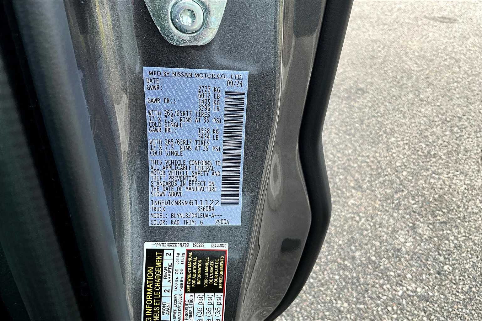 2025 Nissan Frontier SV - Photo 35