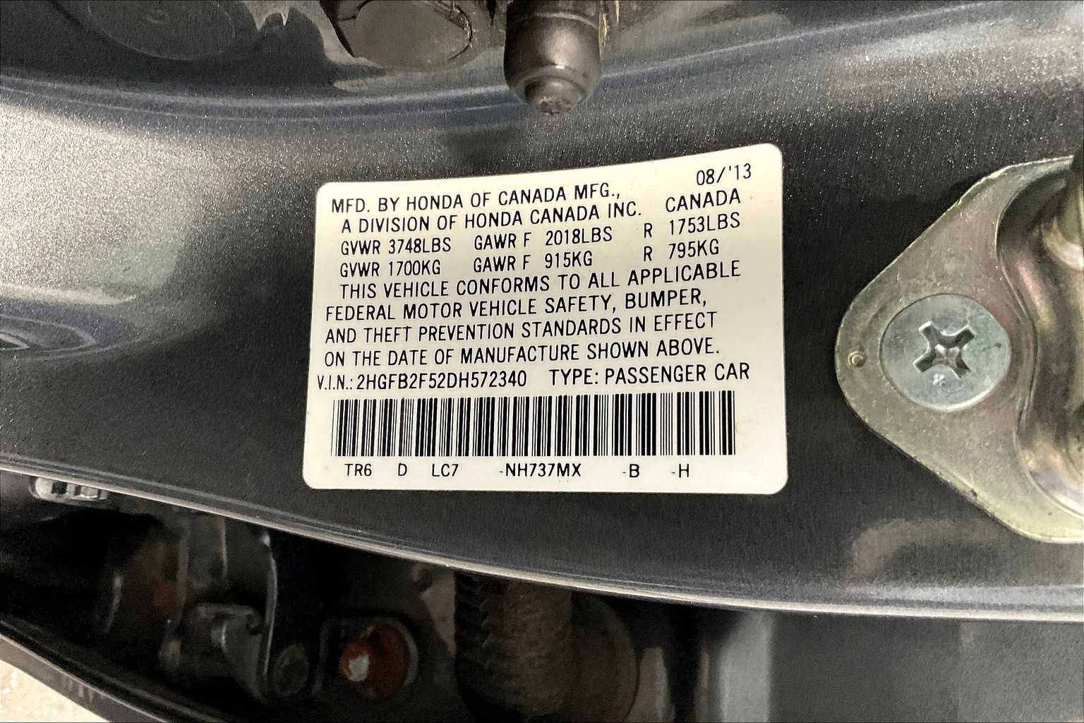 2013 Honda Civic LX - Photo 35