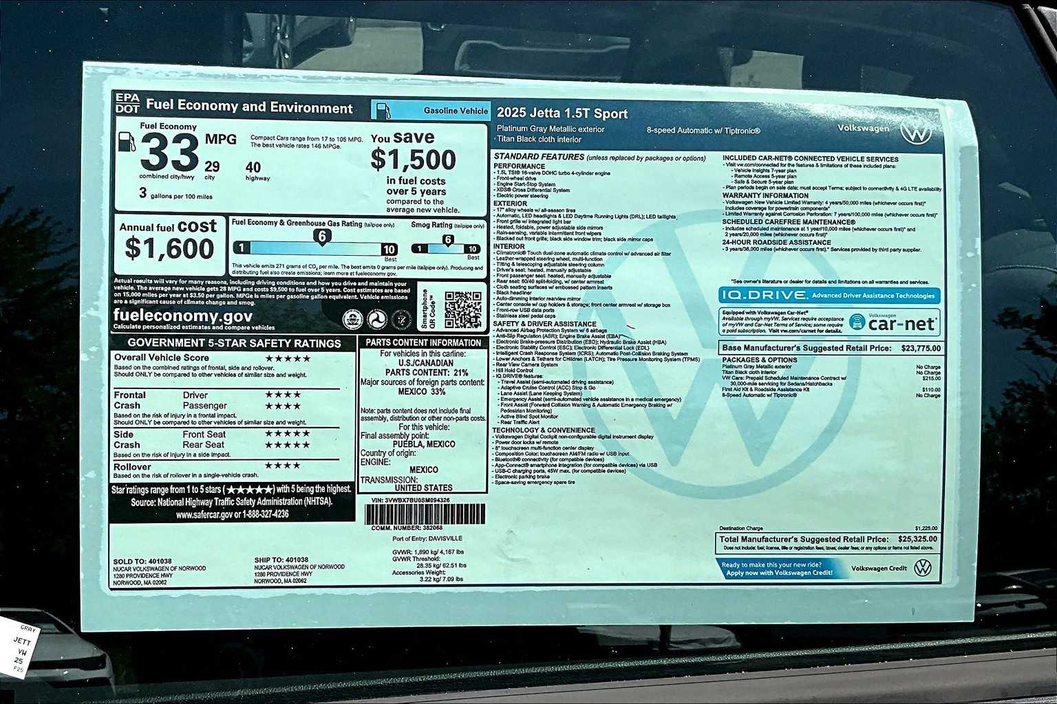 2025 Volkswagen Jetta Sport - Photo 18