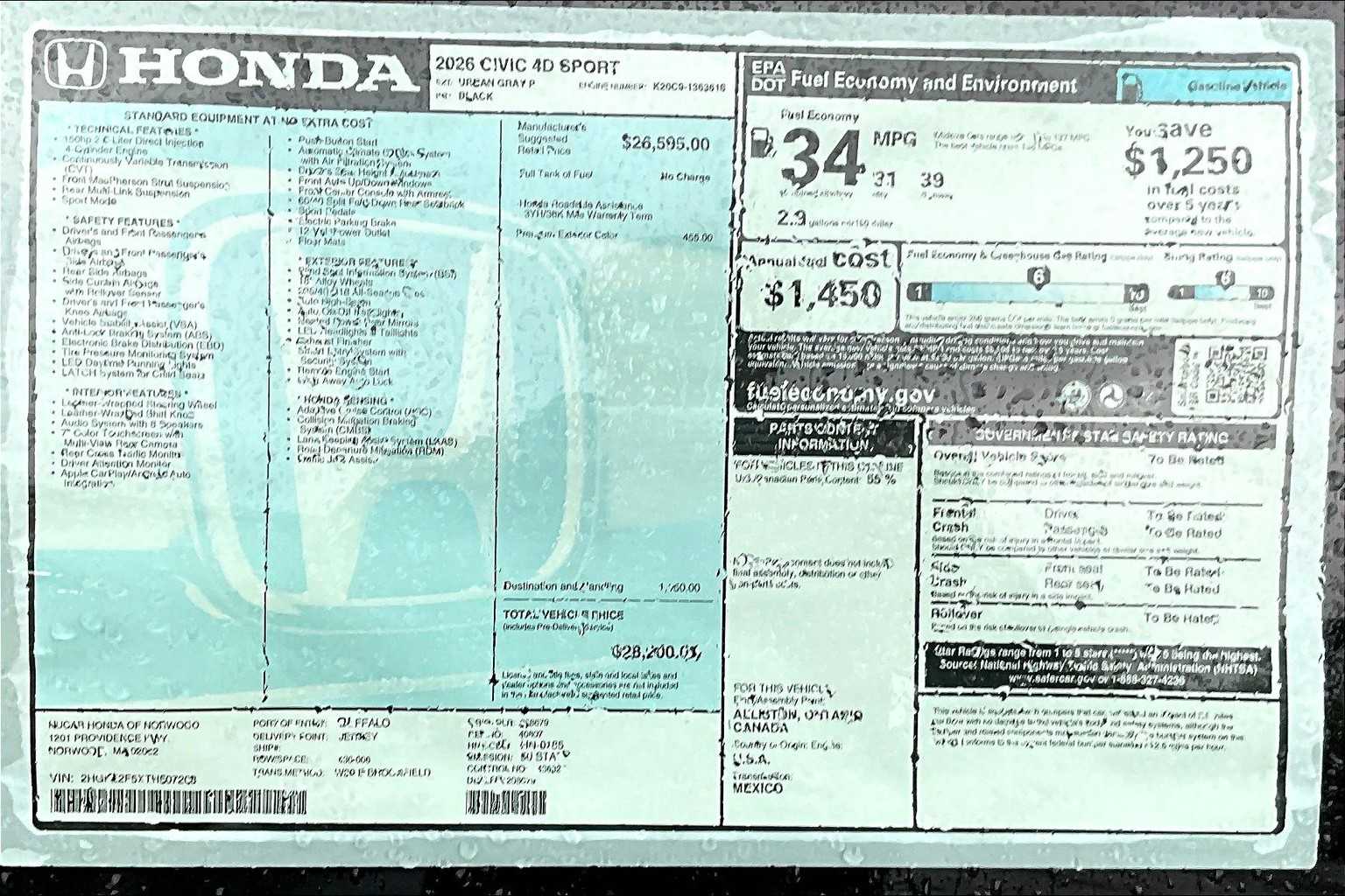 2026 Honda Civic Sport - Photo 18