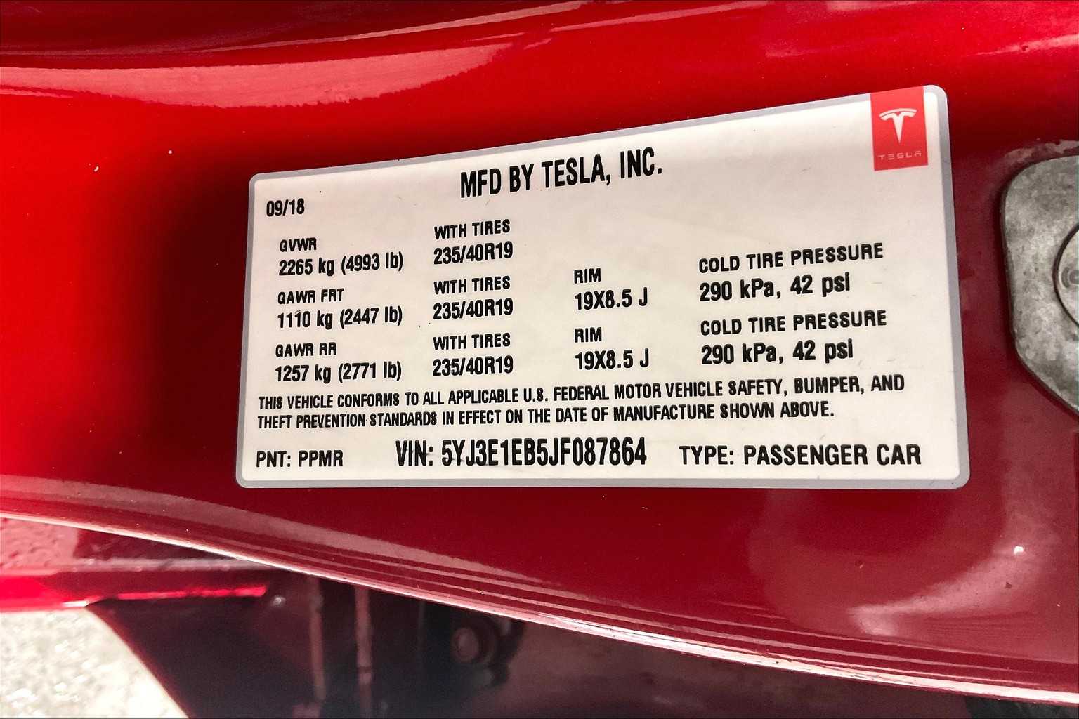 2018 Tesla Model 3 Long Range Battery - Photo 36