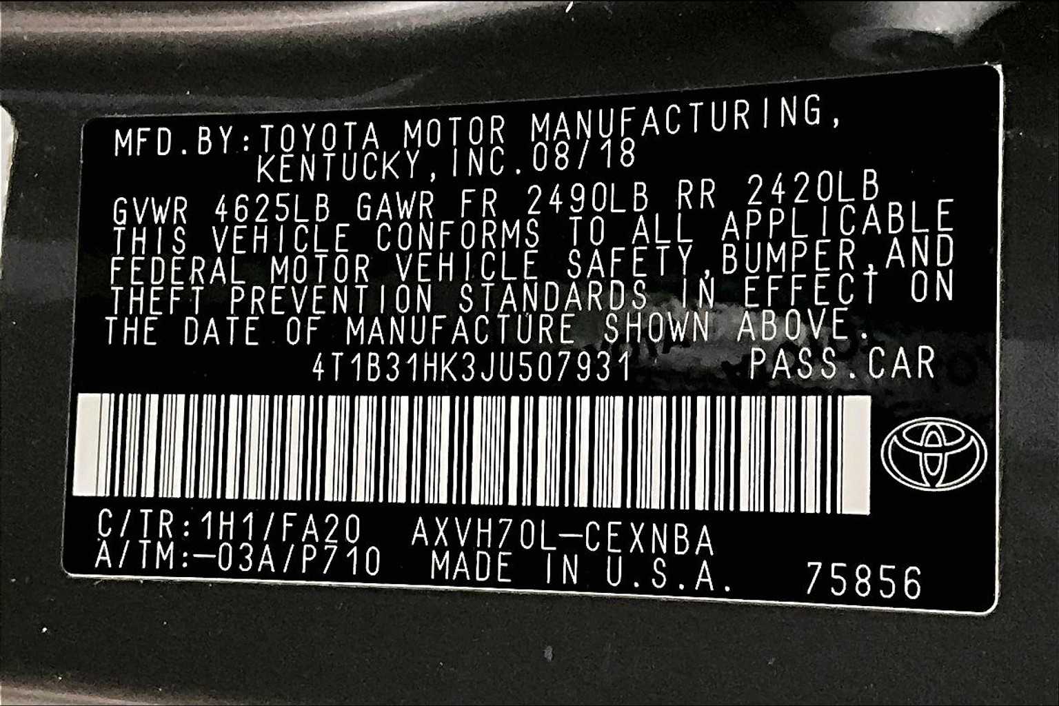 2018 Toyota Camry Hybrid LE - Photo 33