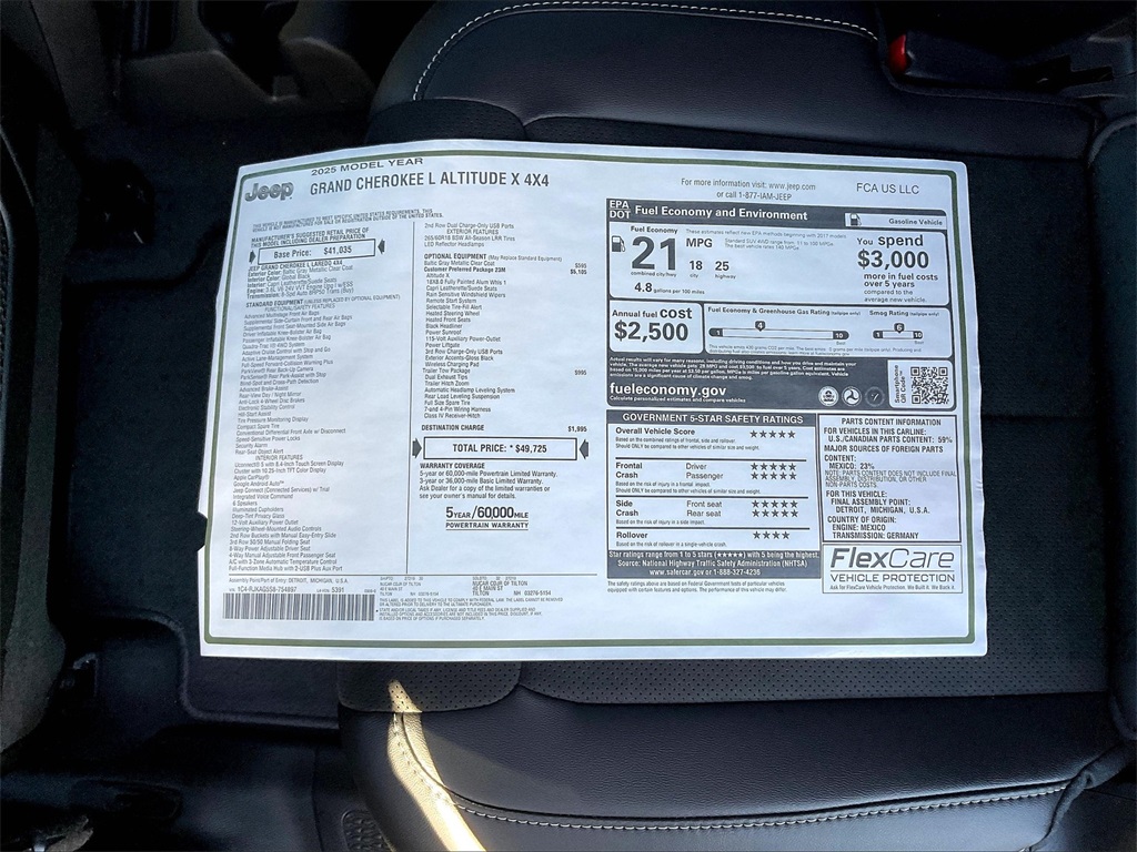 2025 Jeep Grand Cherokee L Altitude X - Photo 17