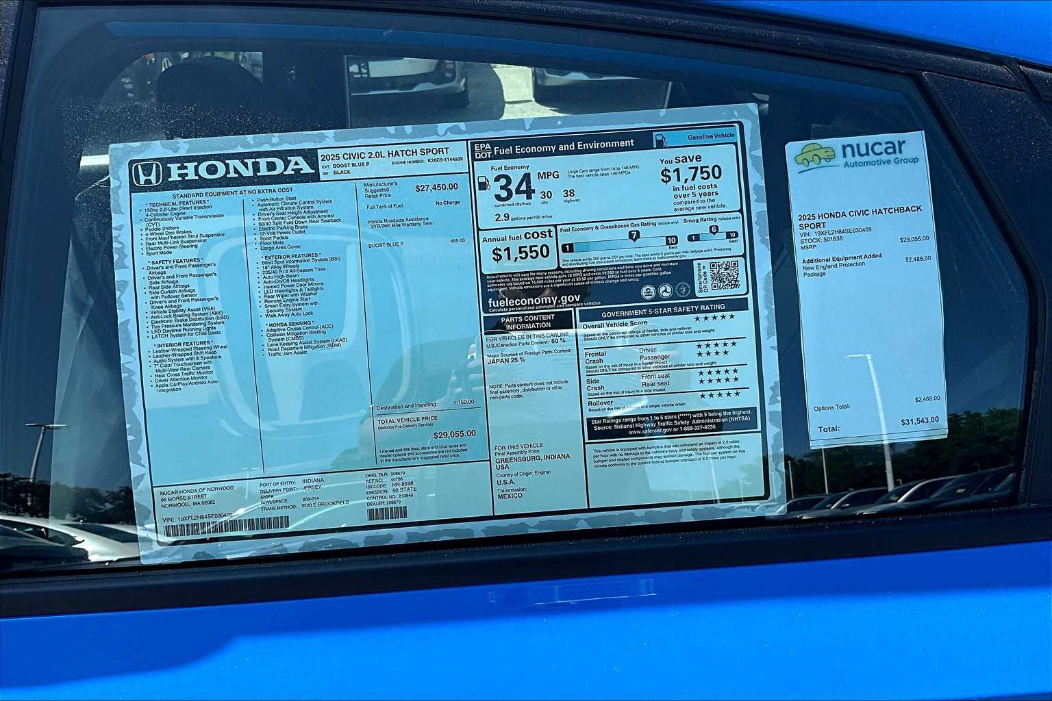 2025 Honda Civic Hatchback Sport - Photo 17