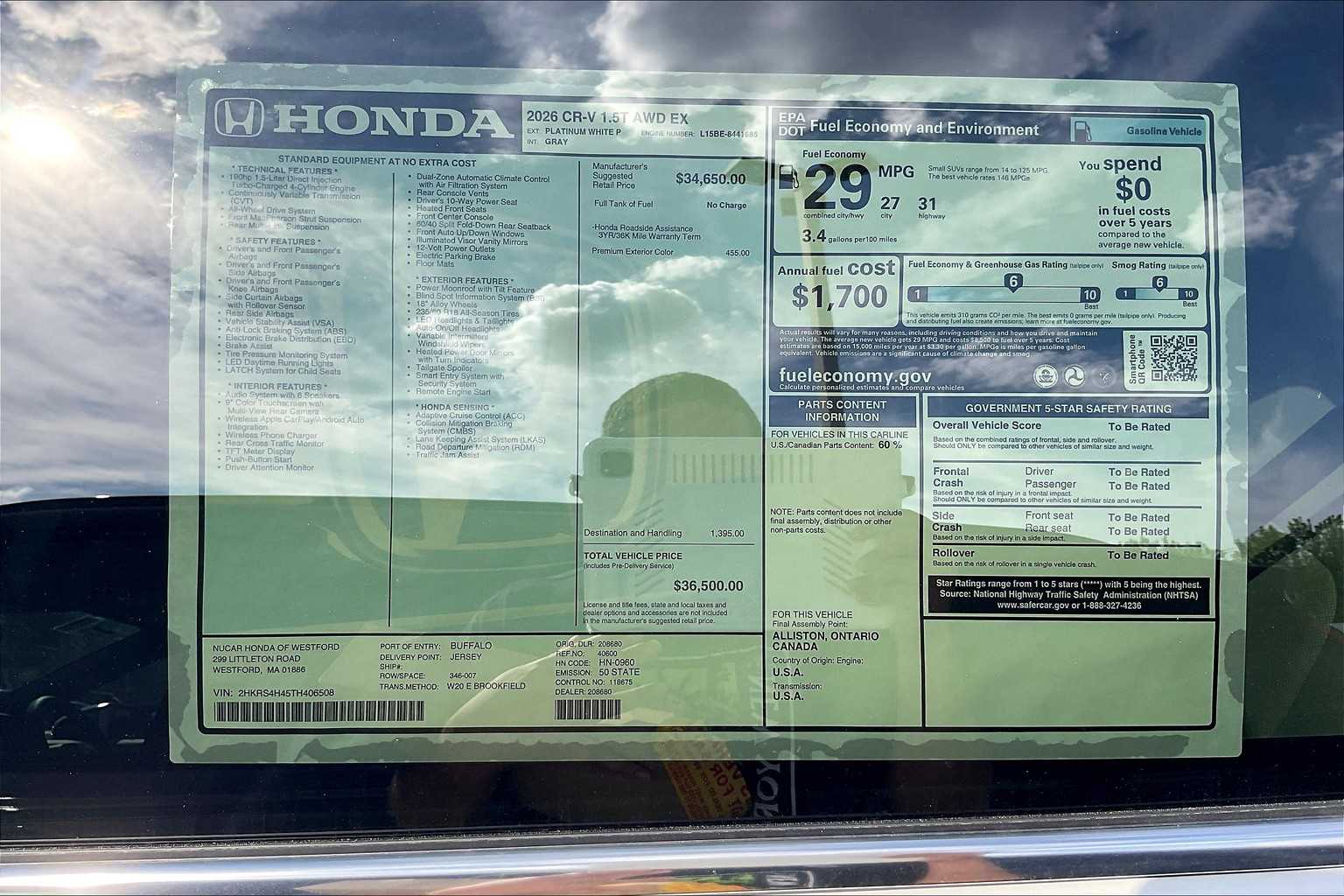 2026 Honda CR-V EX - Photo 17