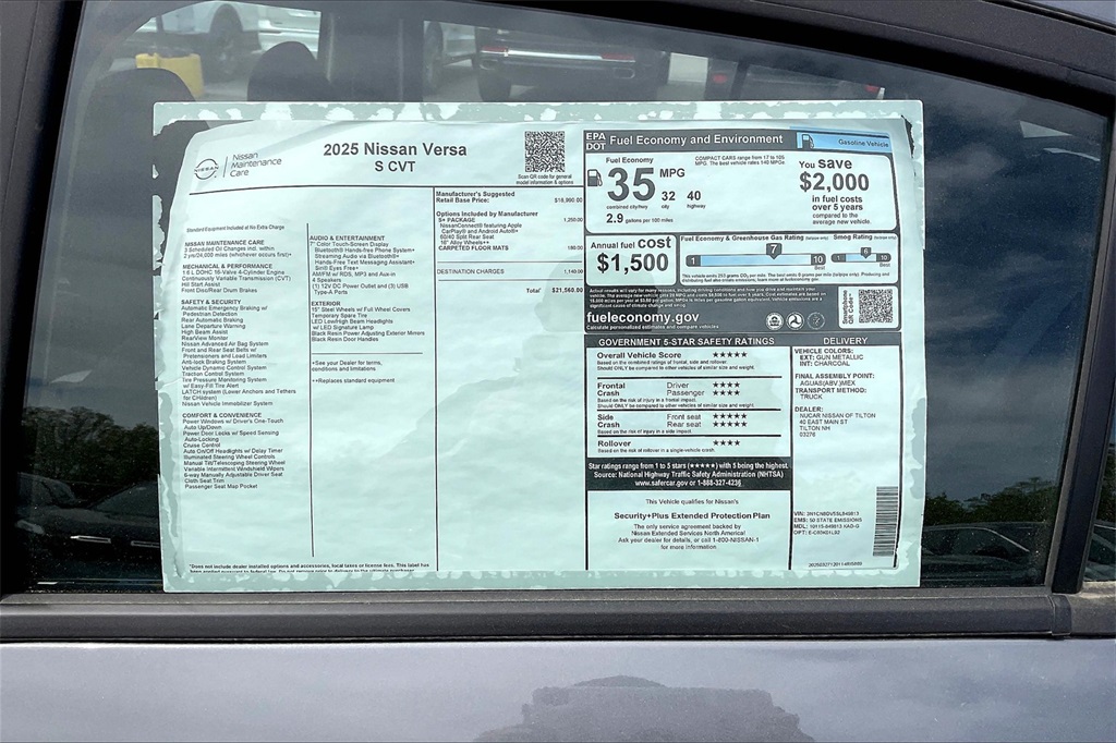 2025 Nissan Versa 1.6 S - Photo 17
