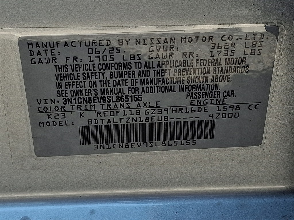 2025 Nissan Versa 1.6 SV - Photo 16