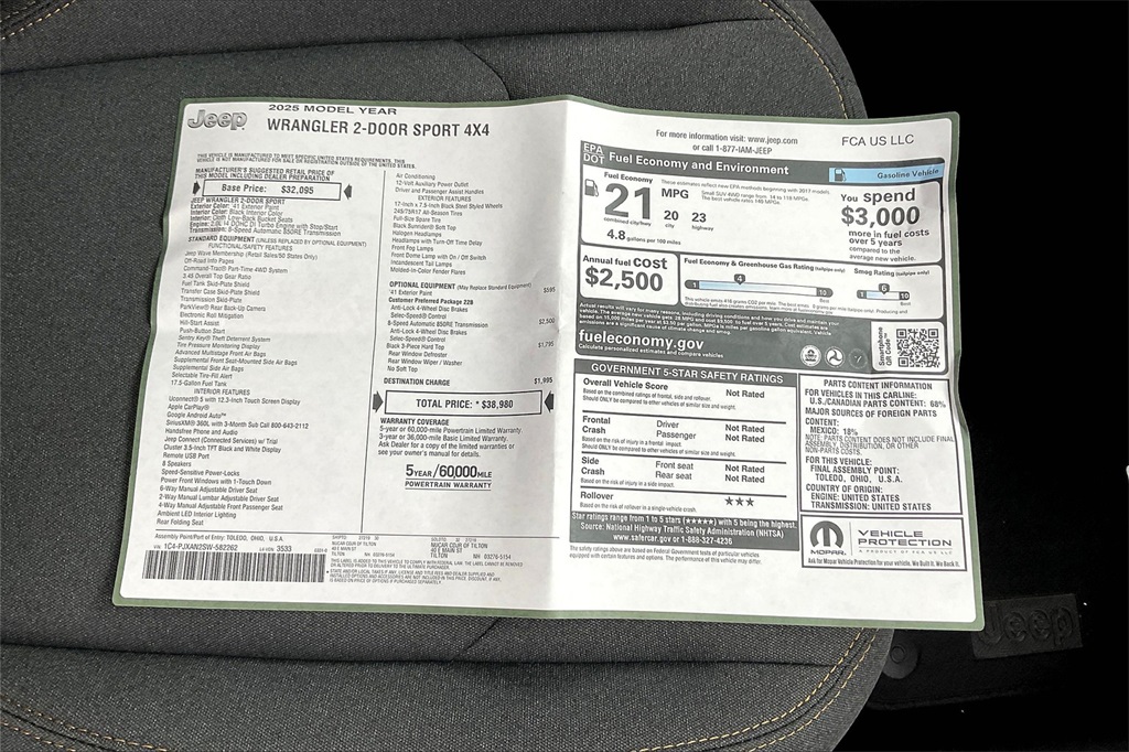 2025 Jeep Wrangler Sport - Photo 17